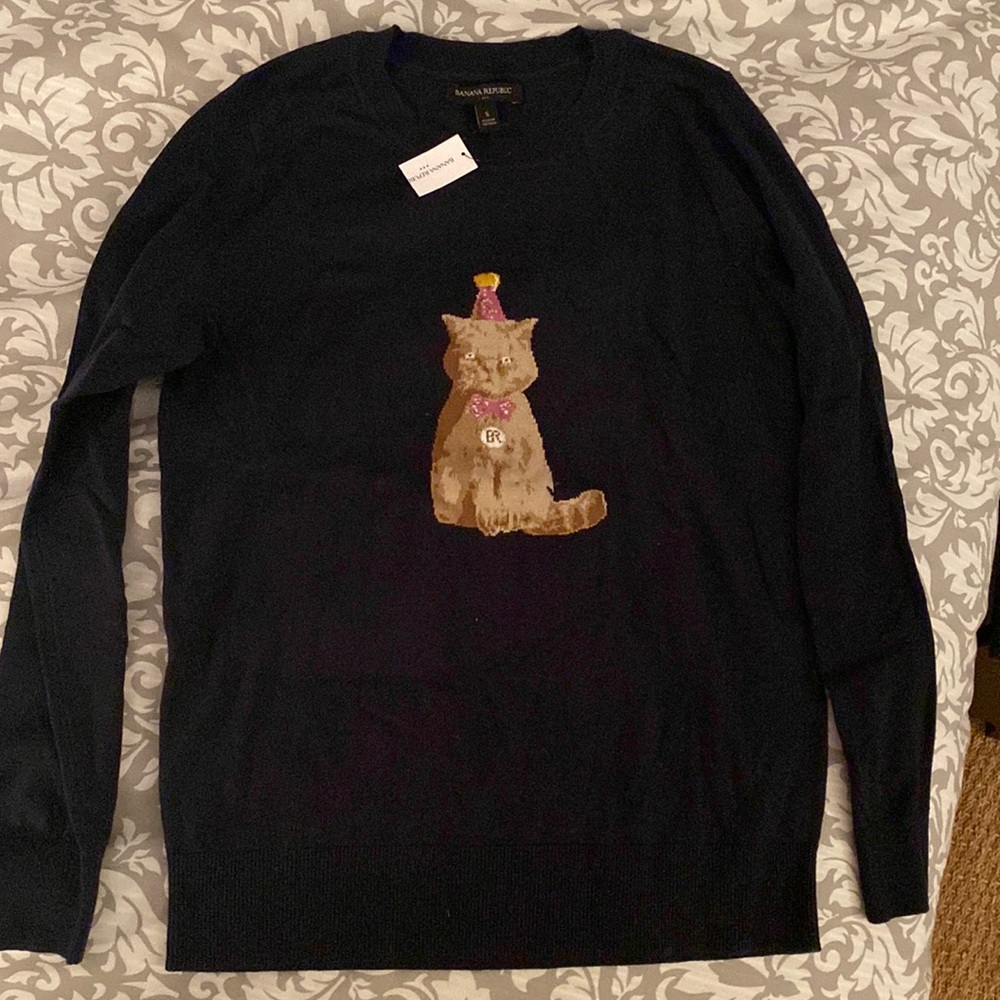 Banana republic cat sweater